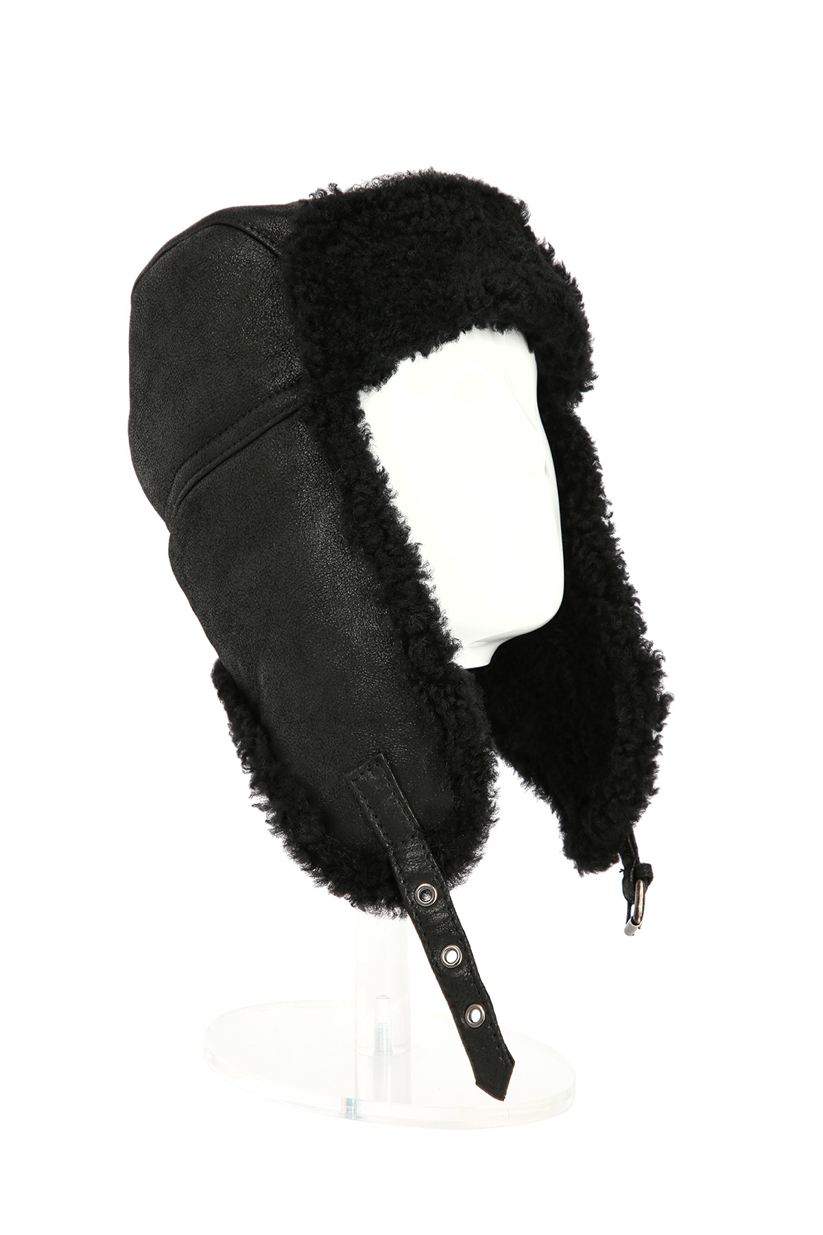 Căciulă din blană de miel merinos 518 negru (1) Căciulă din blană de miel merinos 518 negru (1)