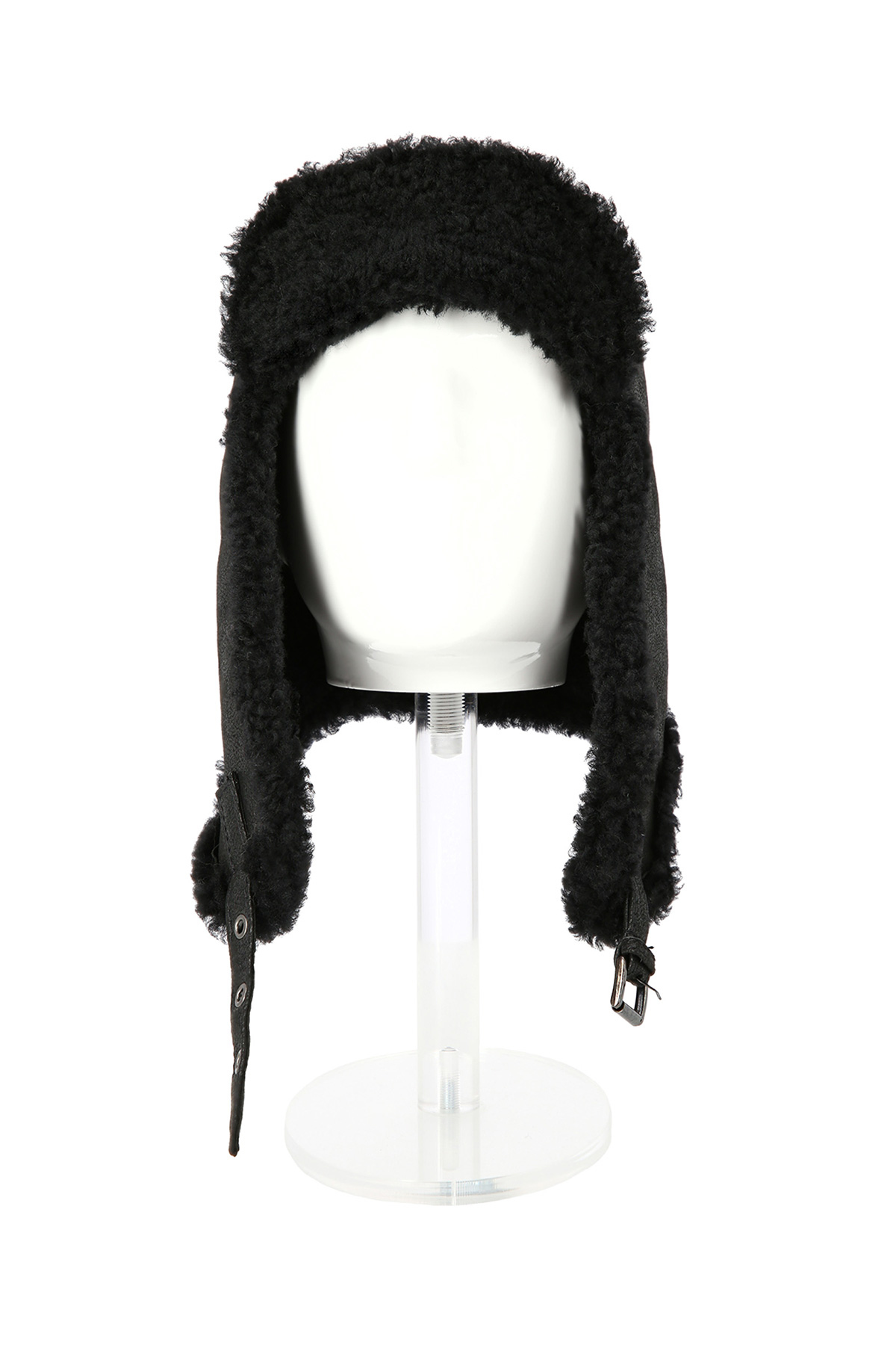Căciulă din blană de miel merinos 518 negru (3)