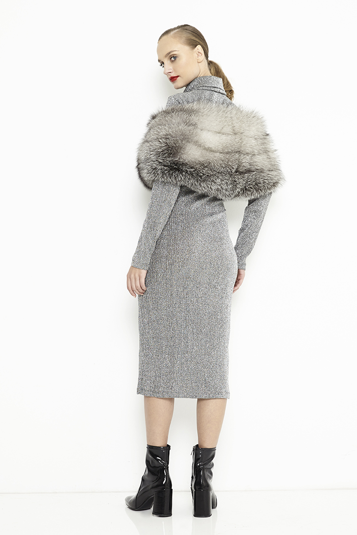 Capa de blana femei 610 argintiu 2