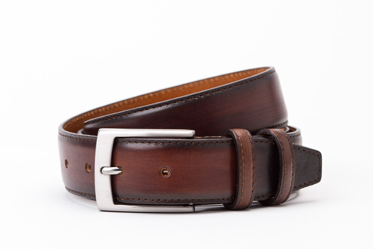 Curea din piele C003 maro 6