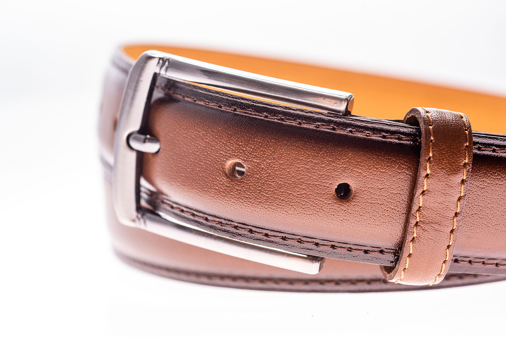 Curea din piele C014 coniac 3