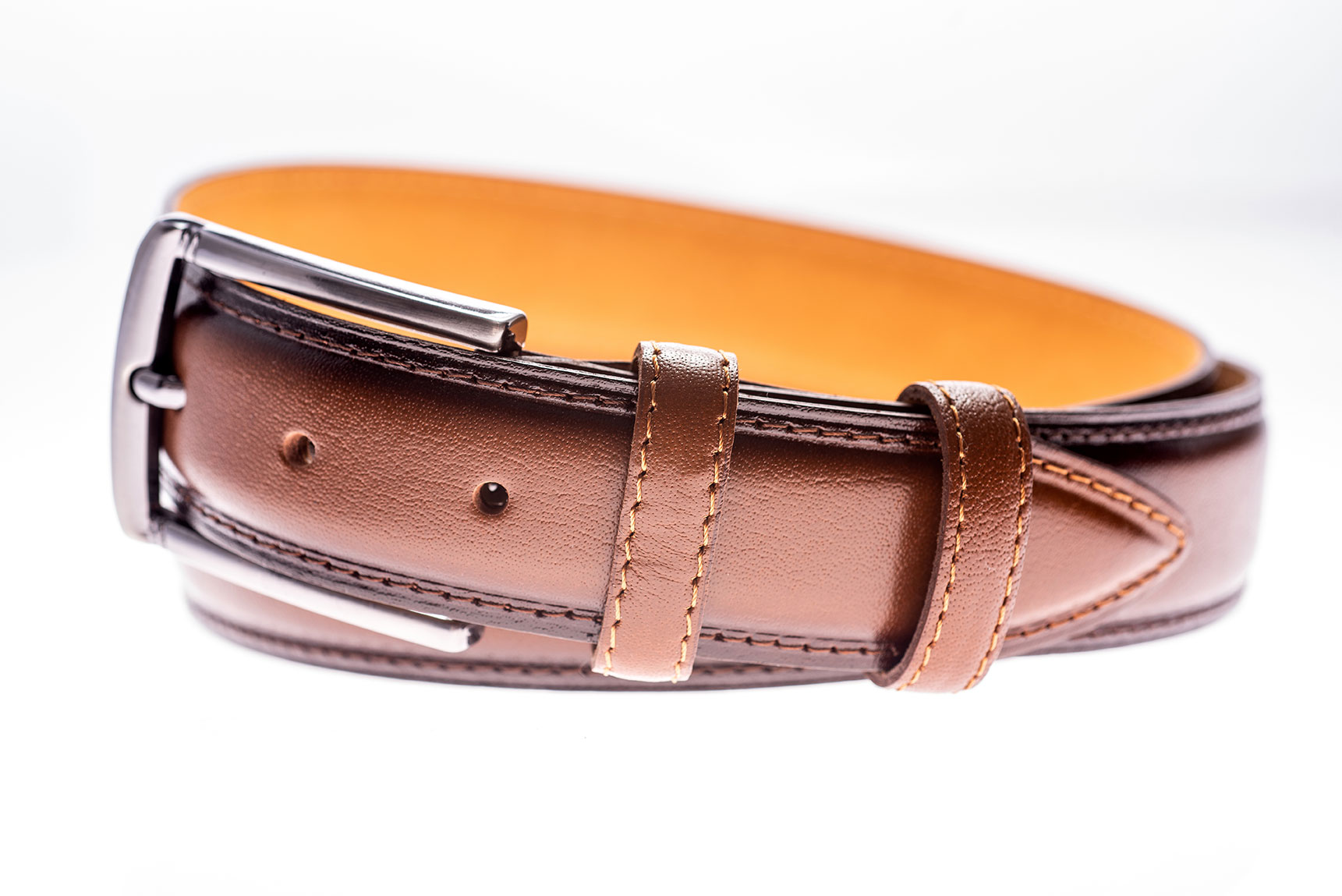 Curea din piele C014 coniac 4