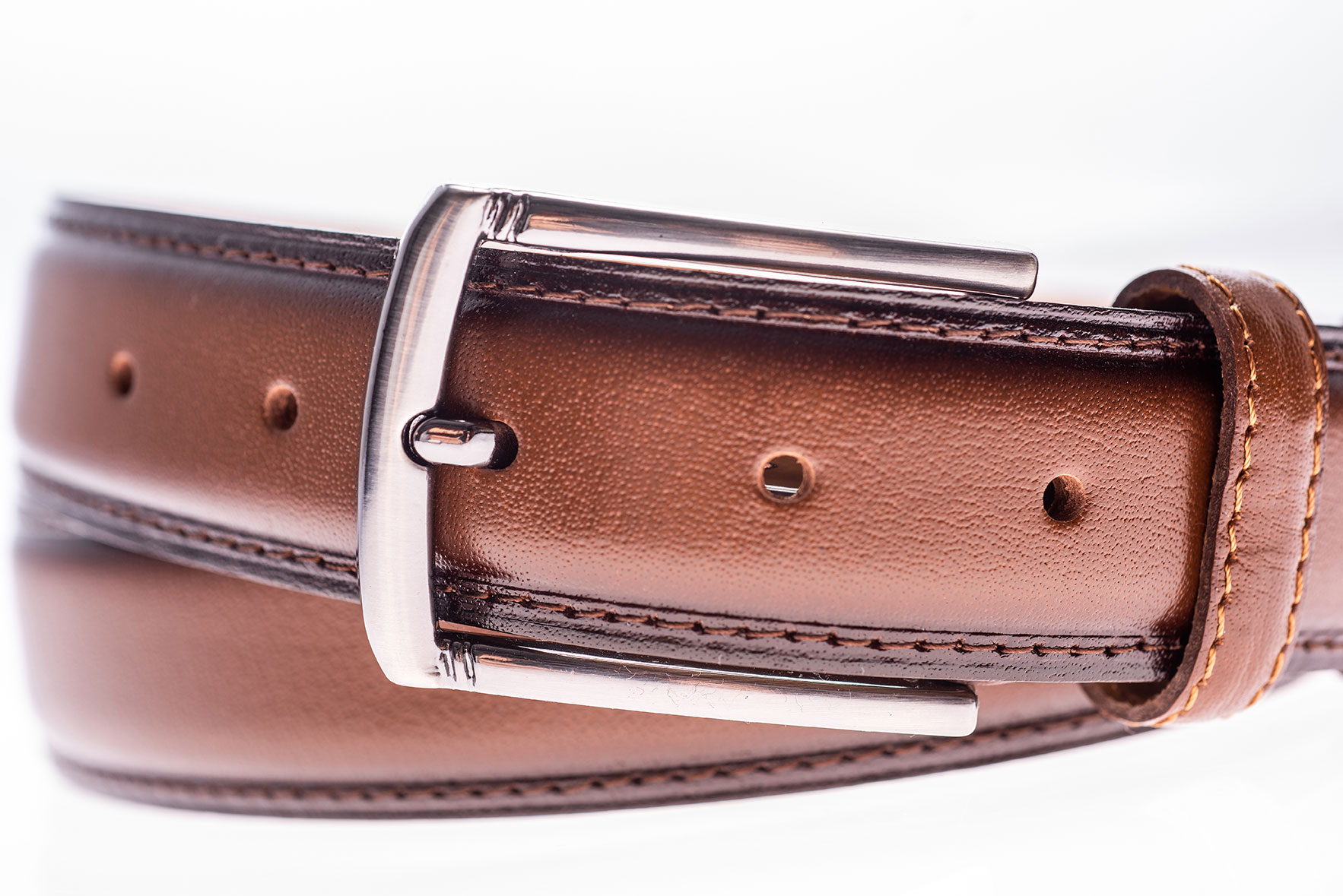 Curea din piele C014 coniac 5