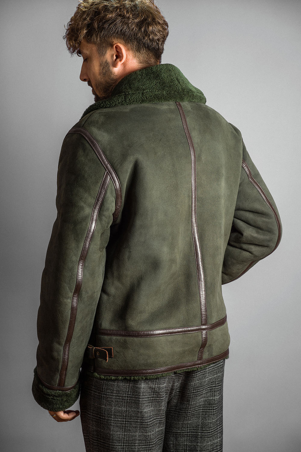 Geaca din blana 20 oliv 2