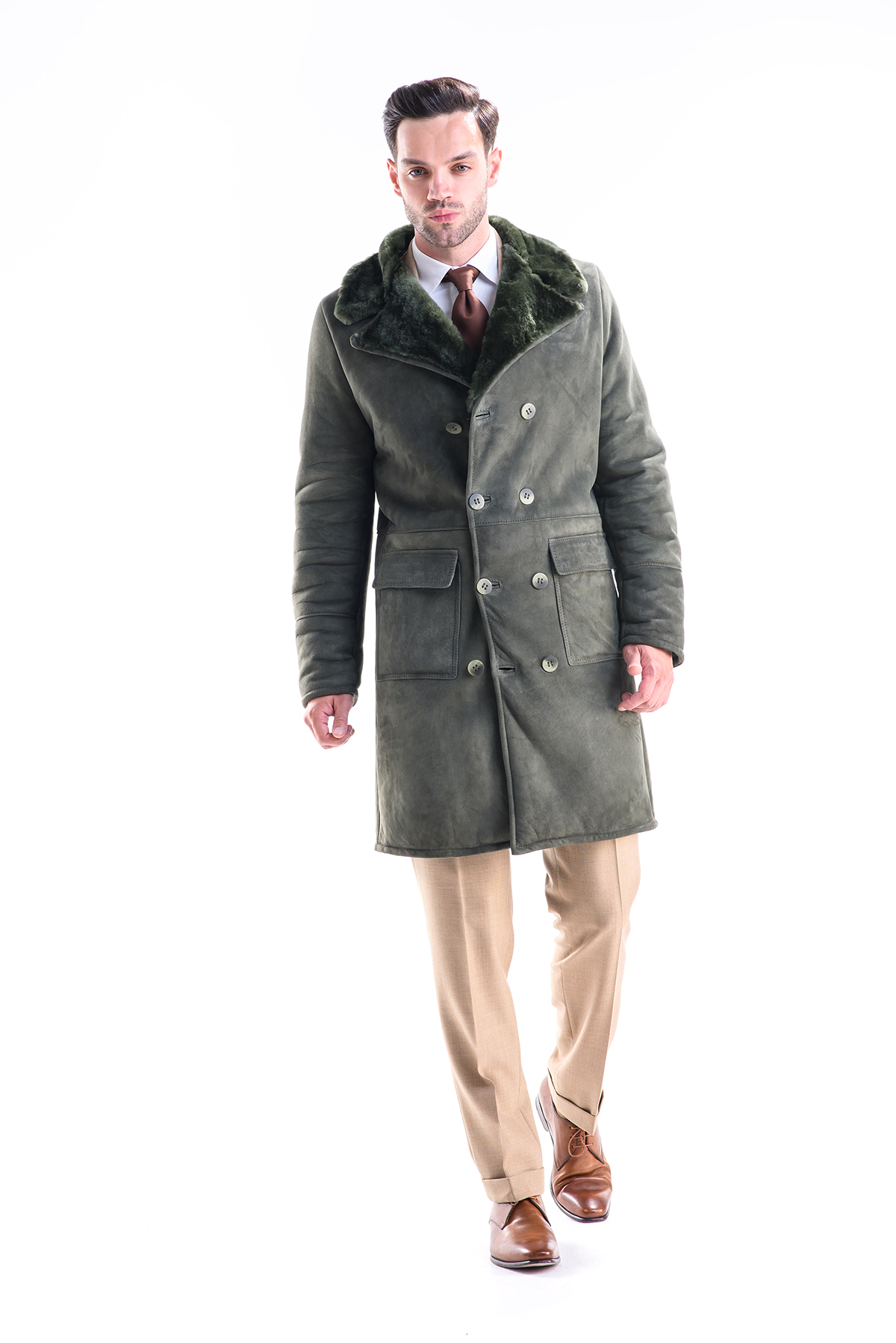 Haina de blana barbati 345 olive 1