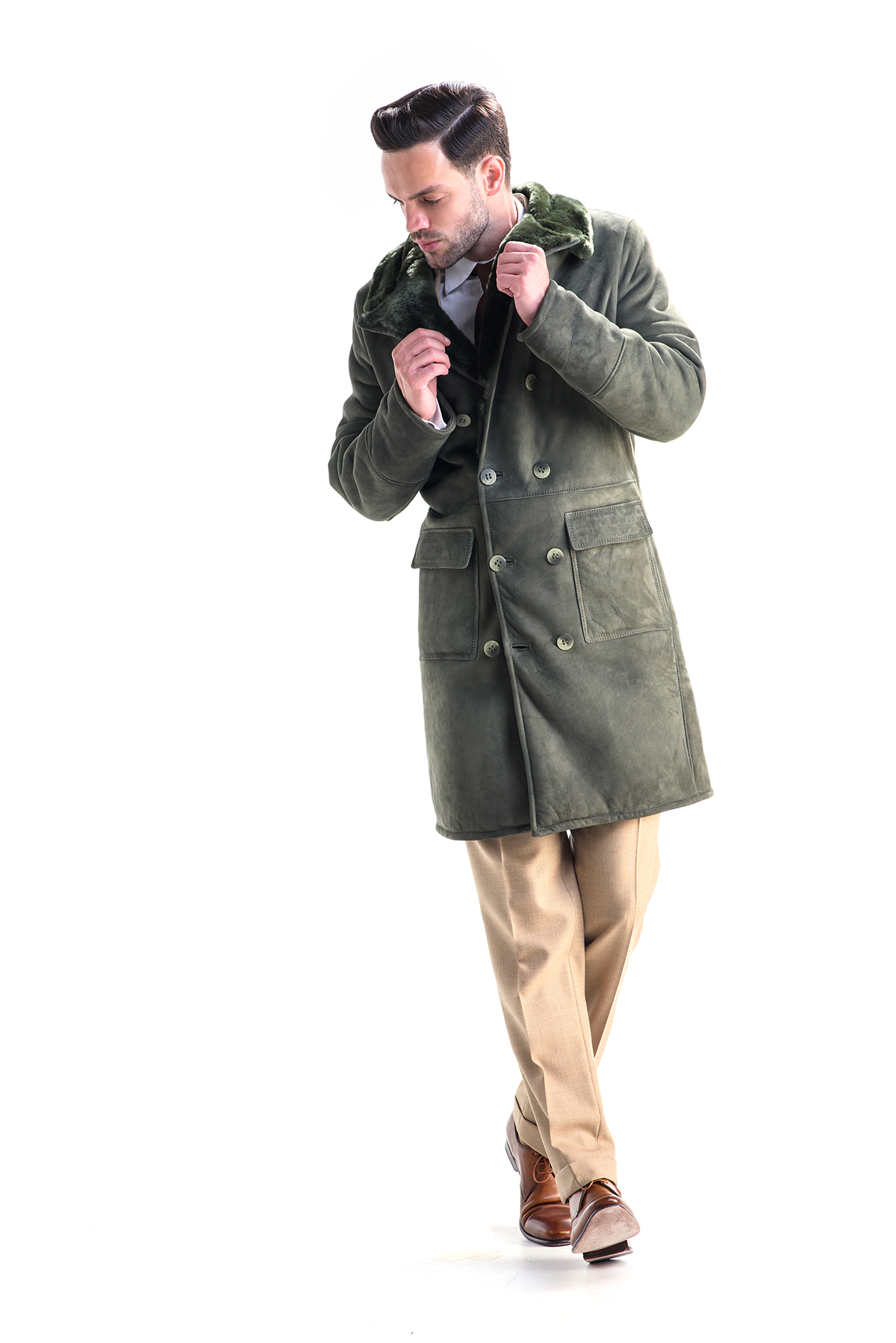 Haina de blana barbati 345 olive 2