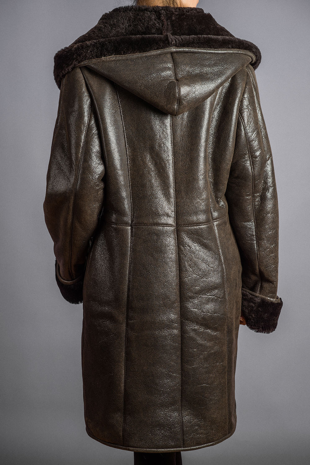 Haina din blana 225 L maro 2