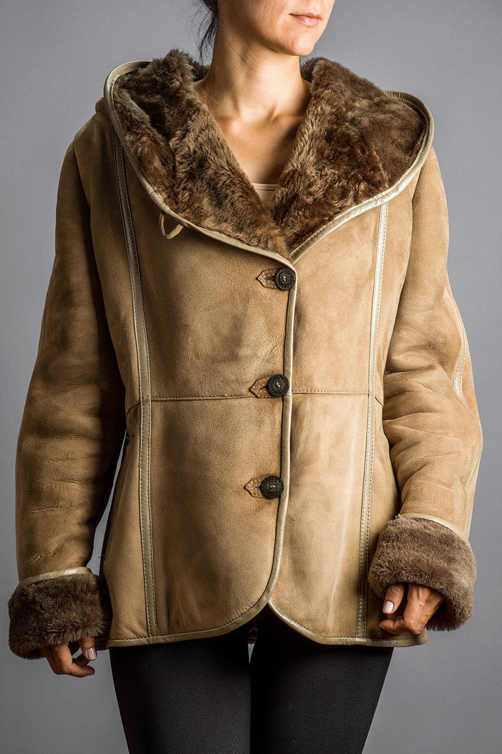 Haina din blana 225 cenusiu 1