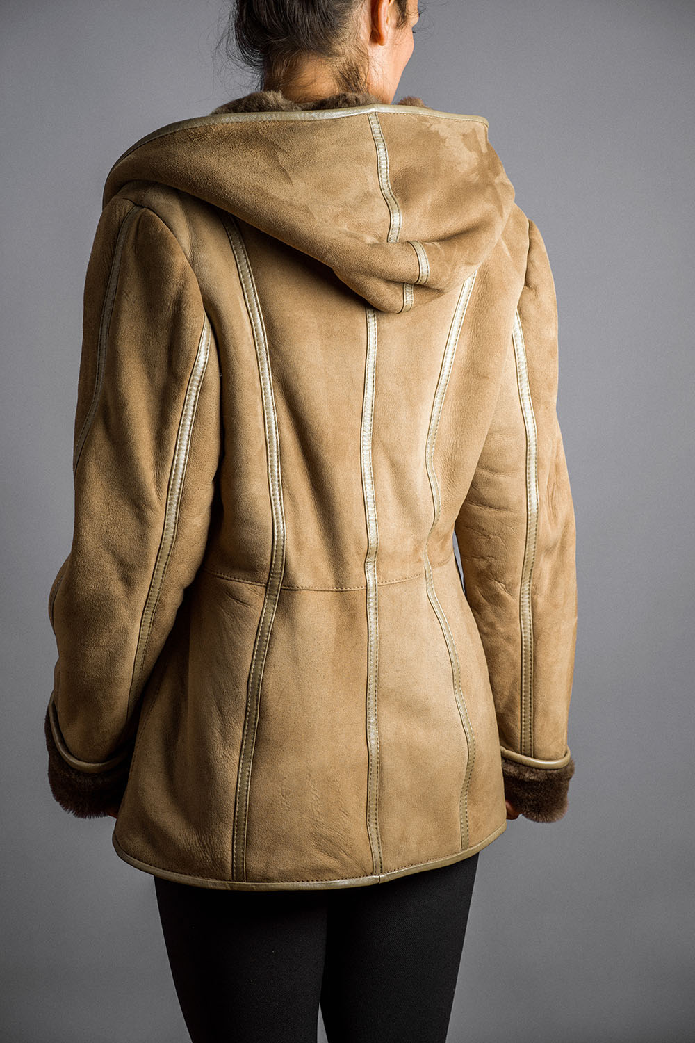 Haina din blana 225 cenusiu 2