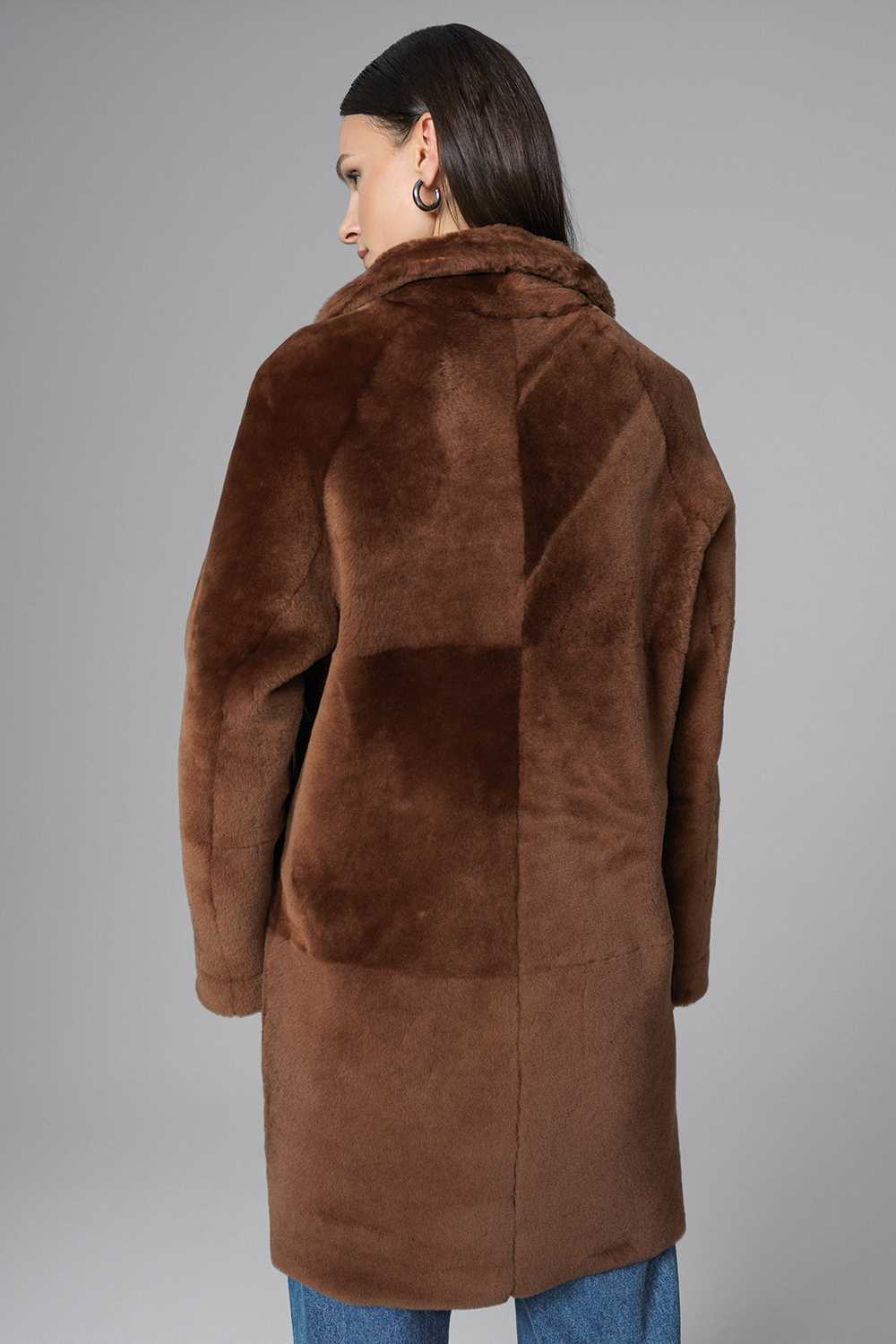 Haina din blana de miel reversibila 2071 coniac 2
