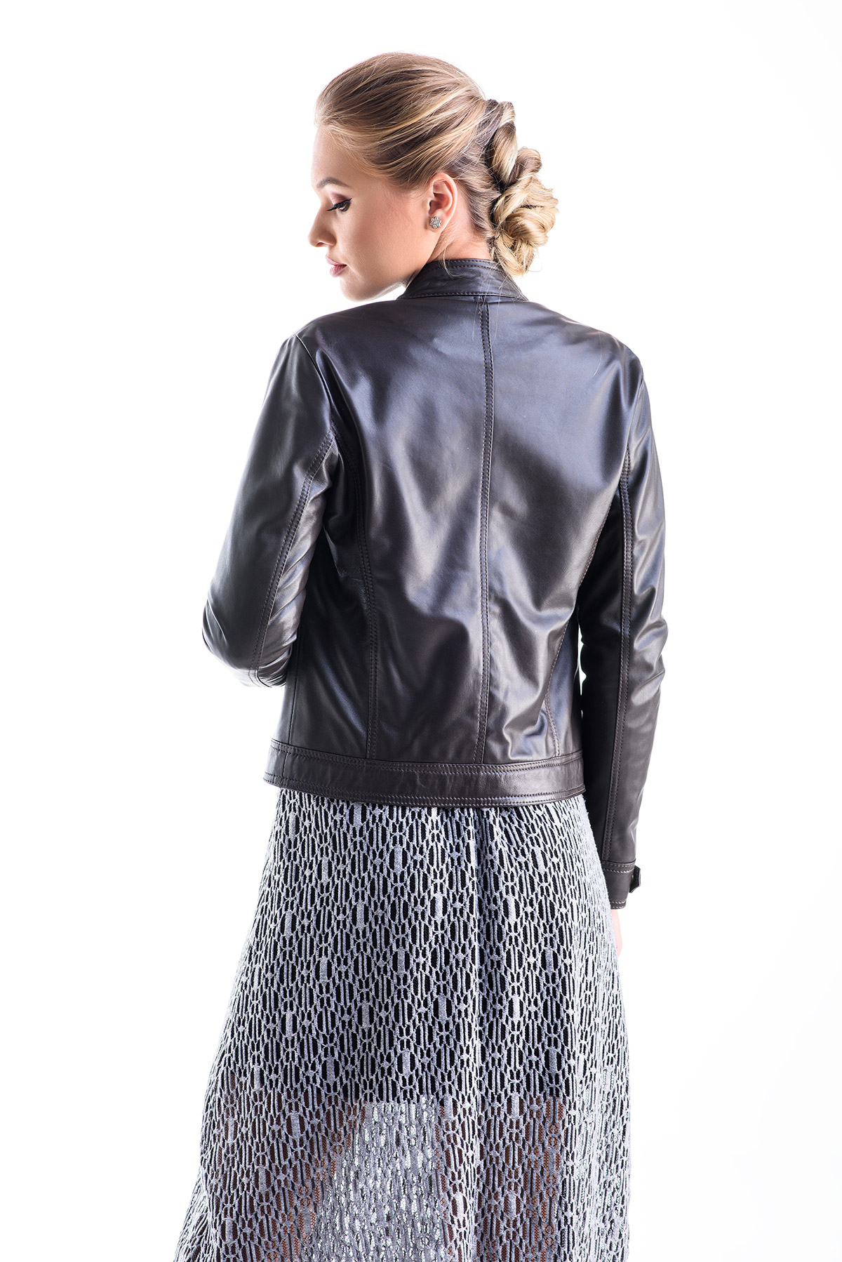 Jacheta de piele 1010 maro 2