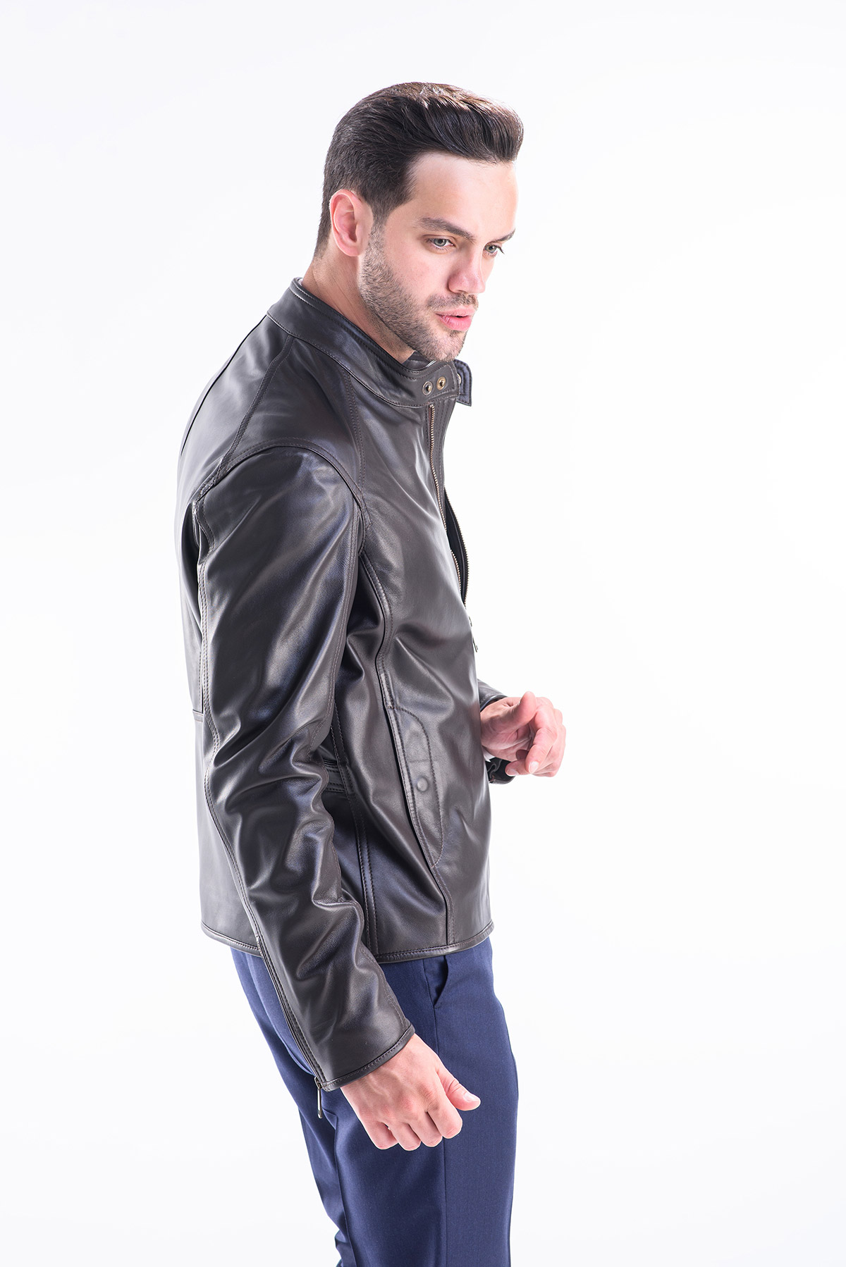 Jacheta de piele 3010 maro 2