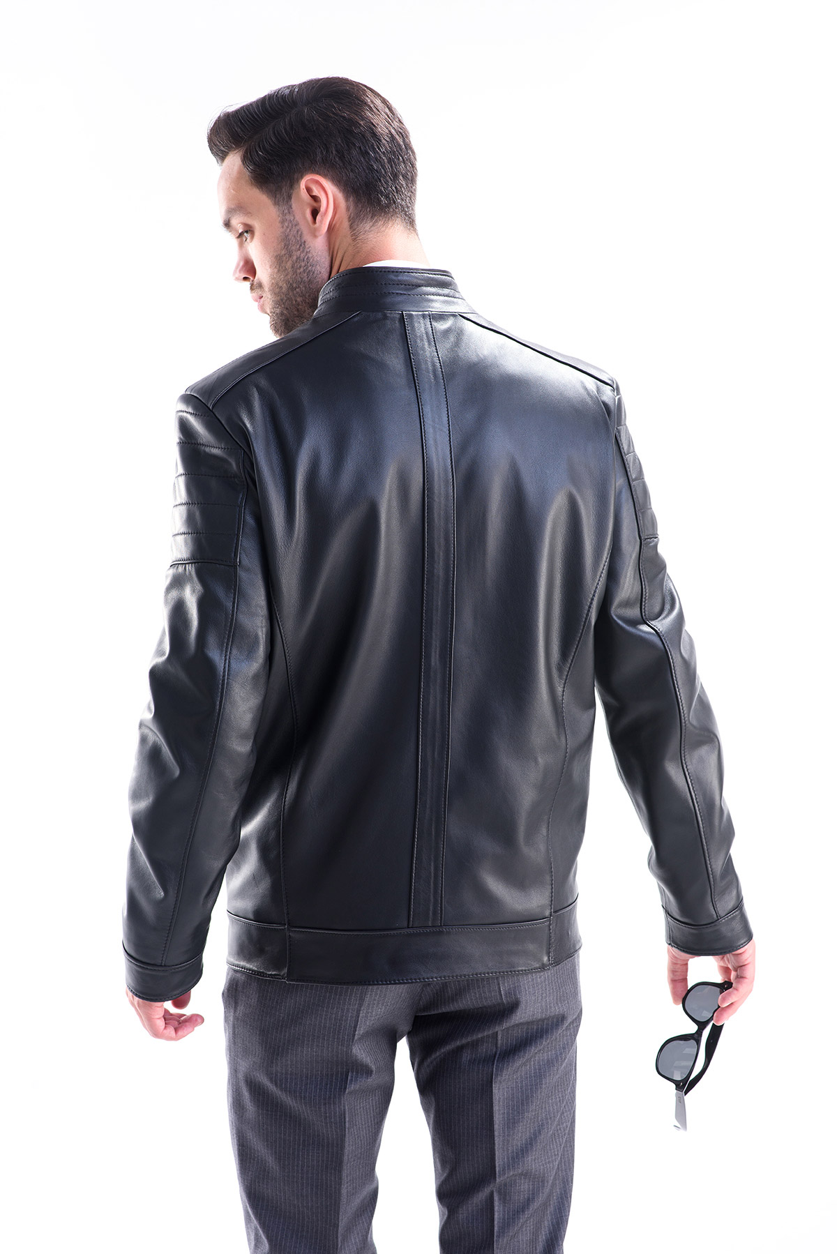 Jacheta de piele 3012 negru 4