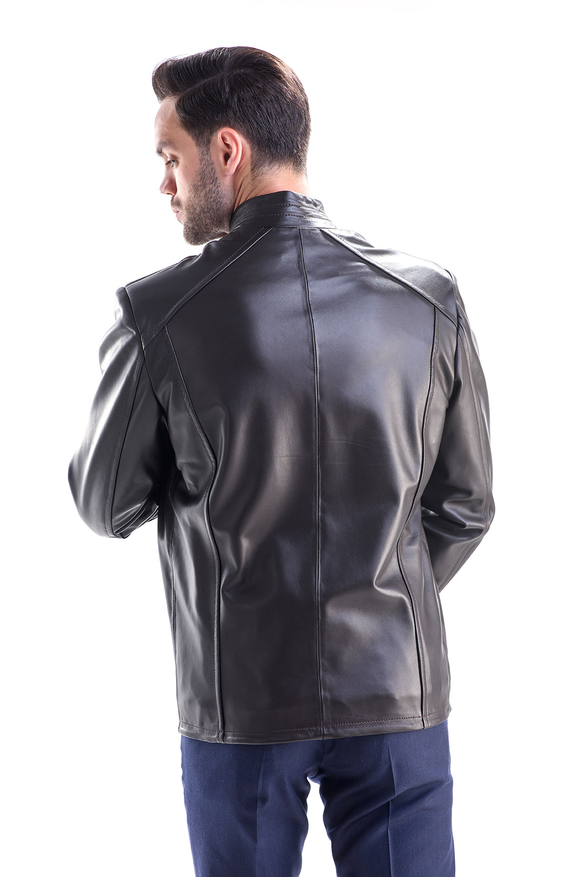 Jacheta de piele 3341 maro 3