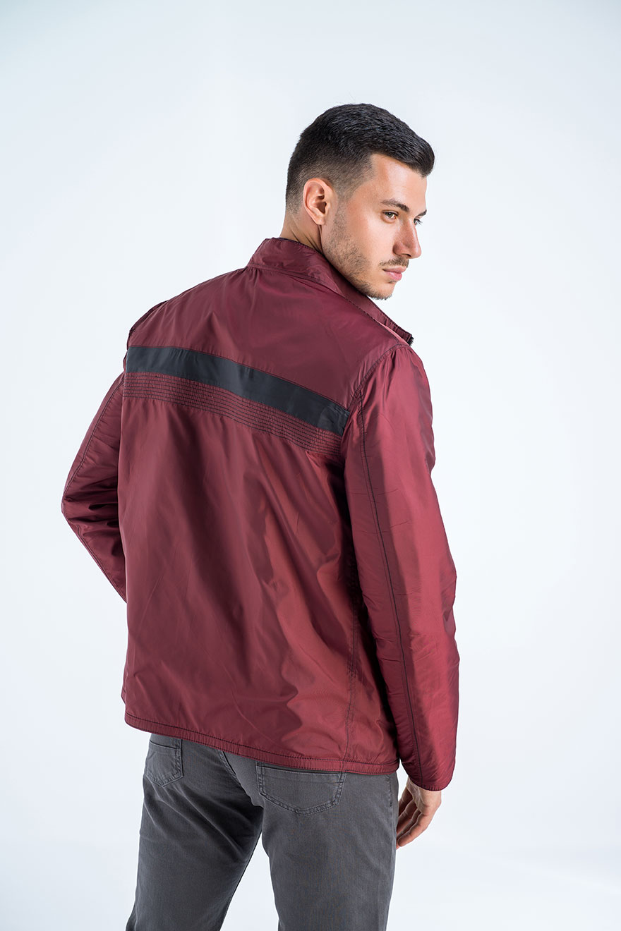 Jacheta din piele reversibila H MT006 negru 5 1