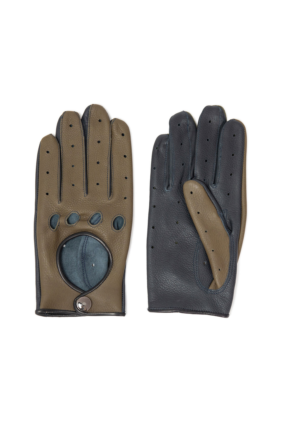Manusi din piele M214 oliv 1