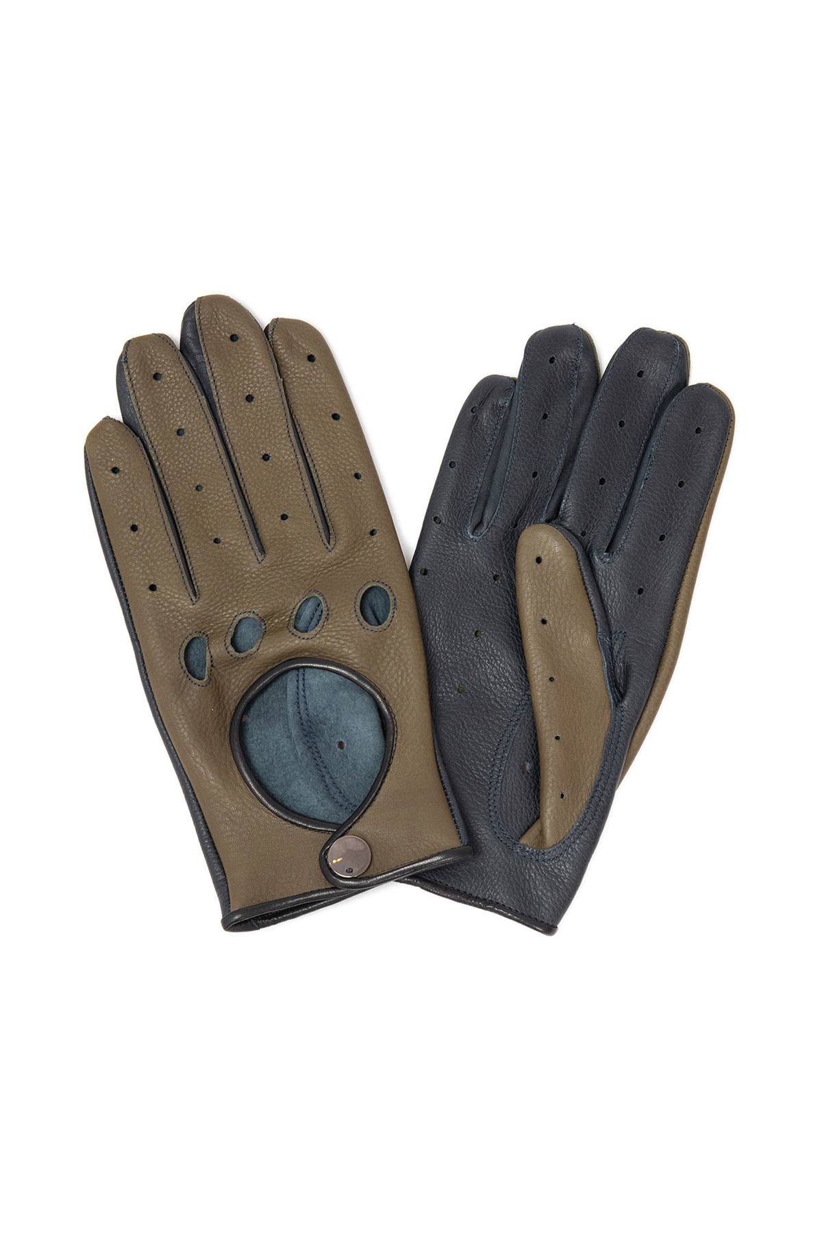 Manusi din piele M214 oliv 2