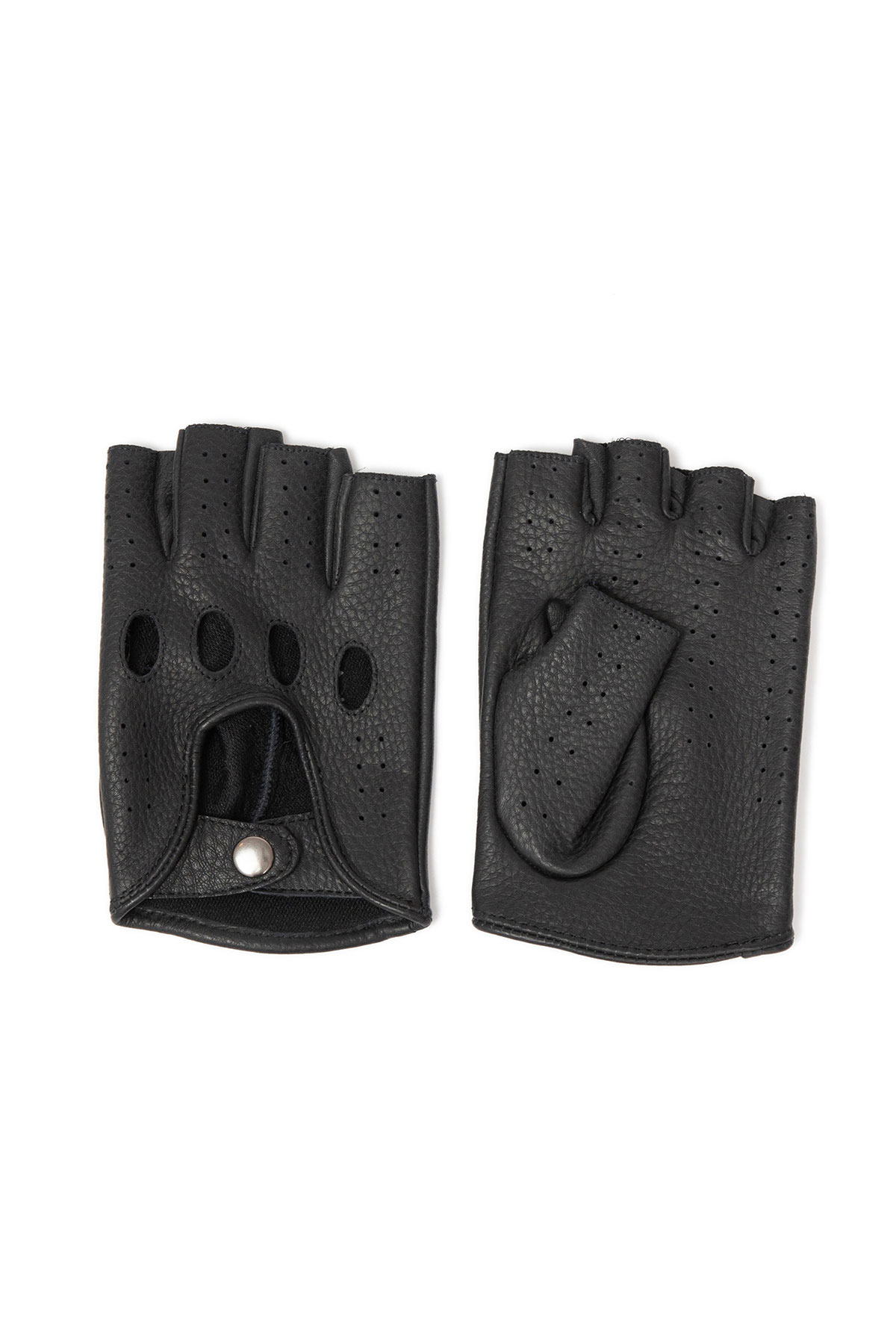 Manusi din piele de ren M211 negru 1