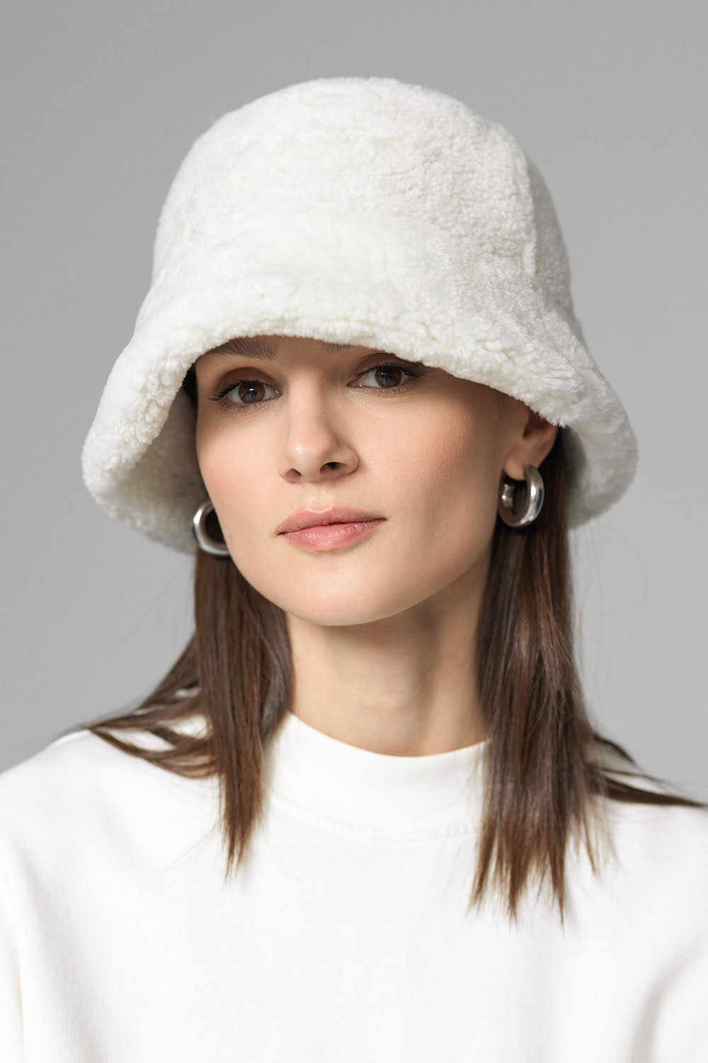 Palarie din blana de miel 541 crem 1