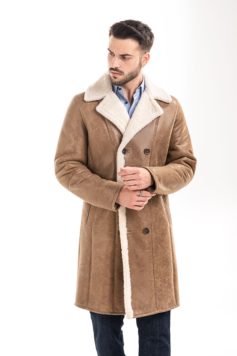 Palton de blana 359 maro deschis 3