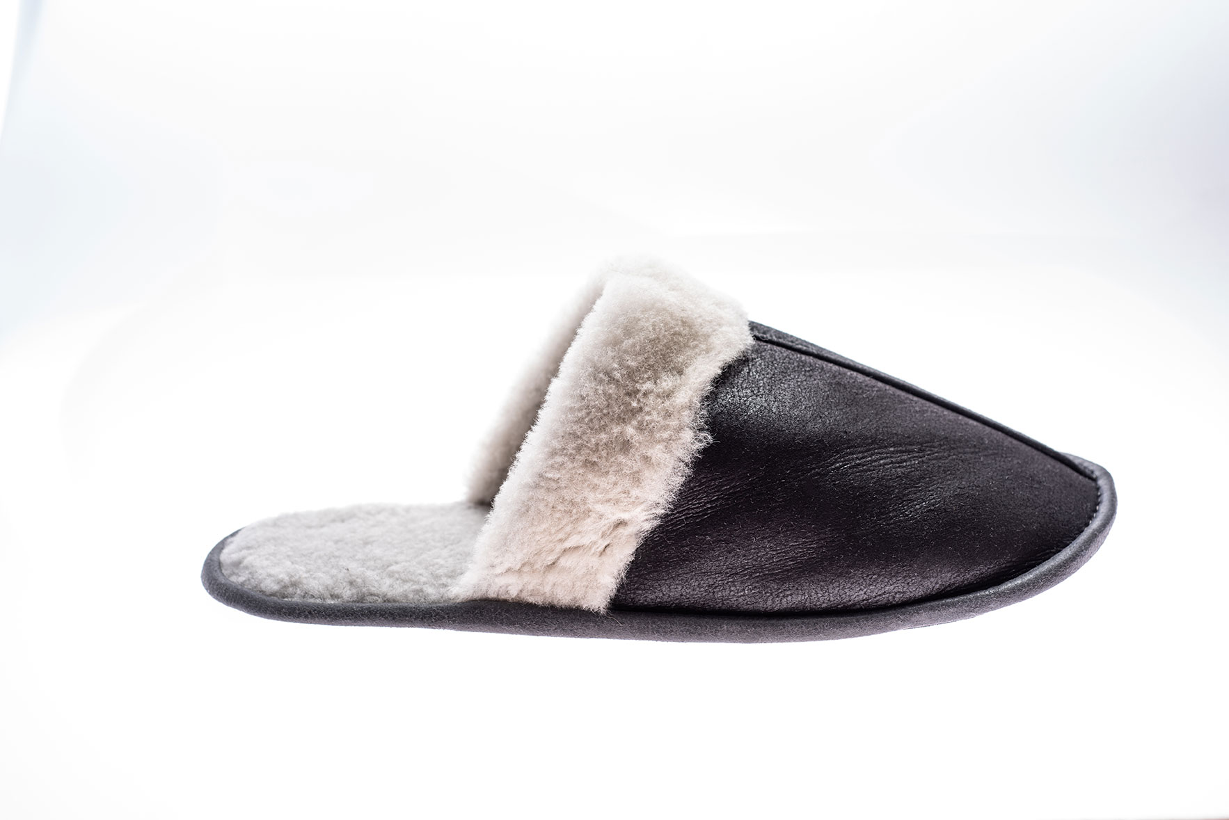 Papuci de casa din blana 903 gri 4