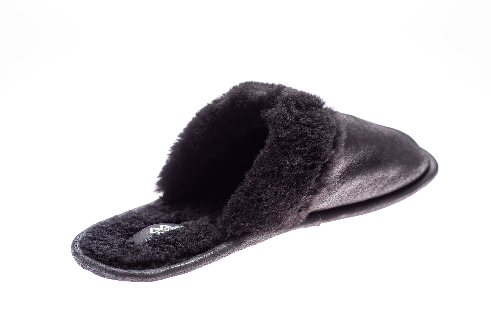 Papuci de casa din blana 903 negru 2