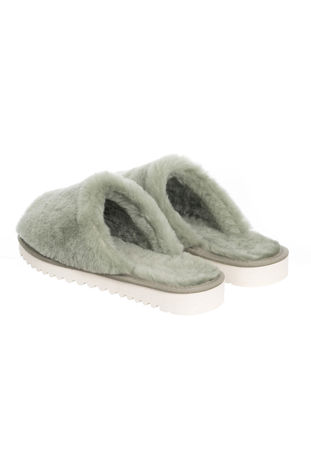 Papuci din blana naturala 907 menta 3
