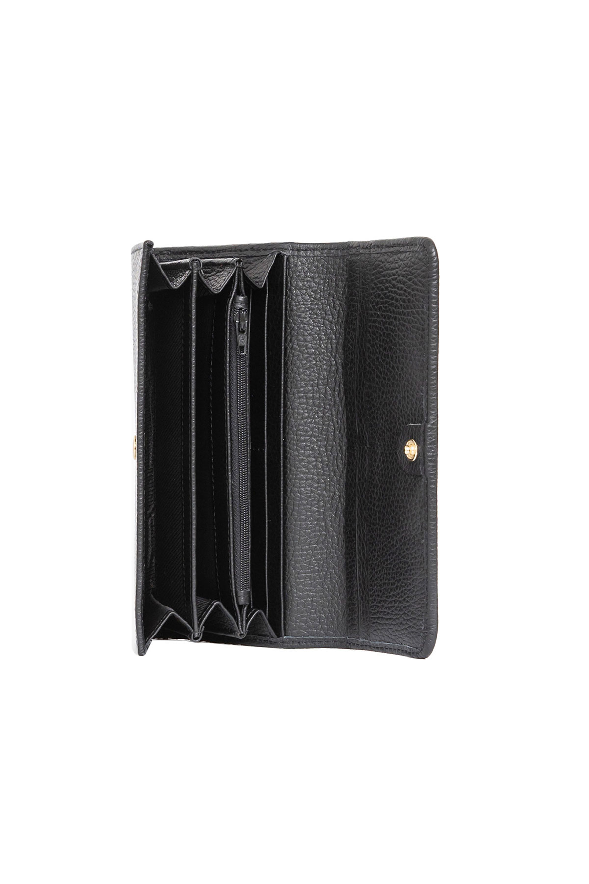 Portofel din piele P23 negru 4 Portofel din piele P23 negru 4