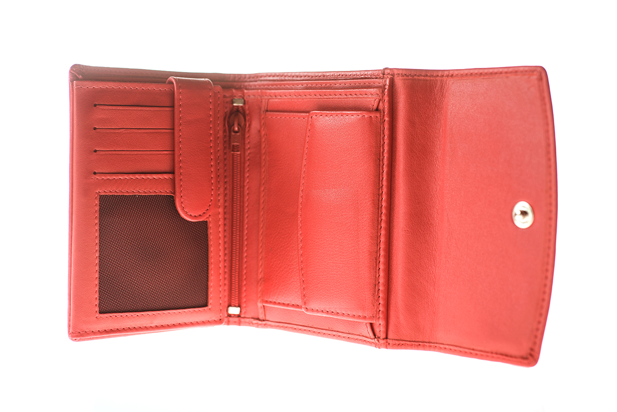 Portofel din piele dama P21 rosu 2 Portofel din piele dama P21 rosu 2