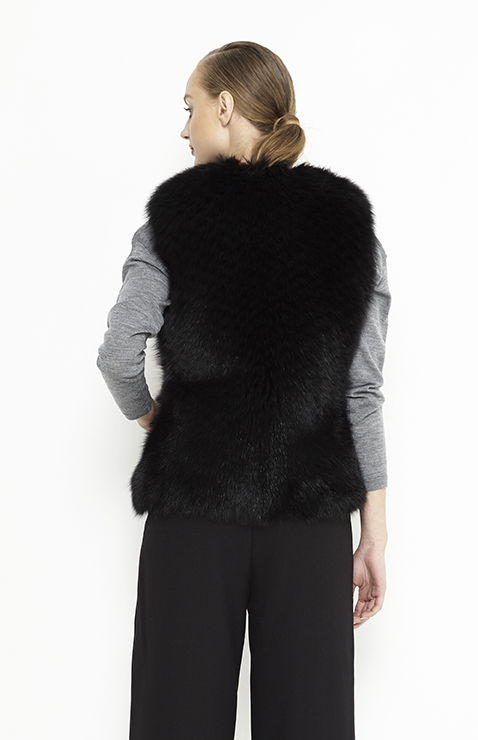 Vesta de blana femei 450 negru 2