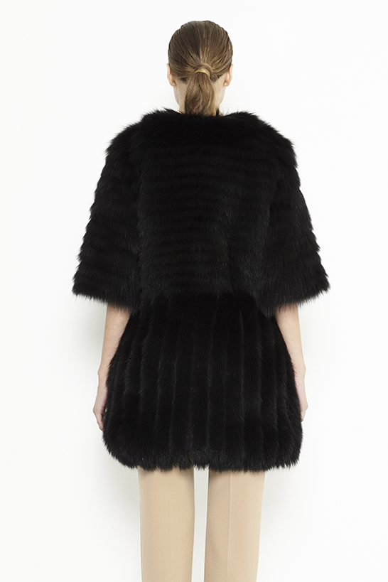 Vesta de blana femei 458 negru 3 Vesta de blana femei 458 negru 3