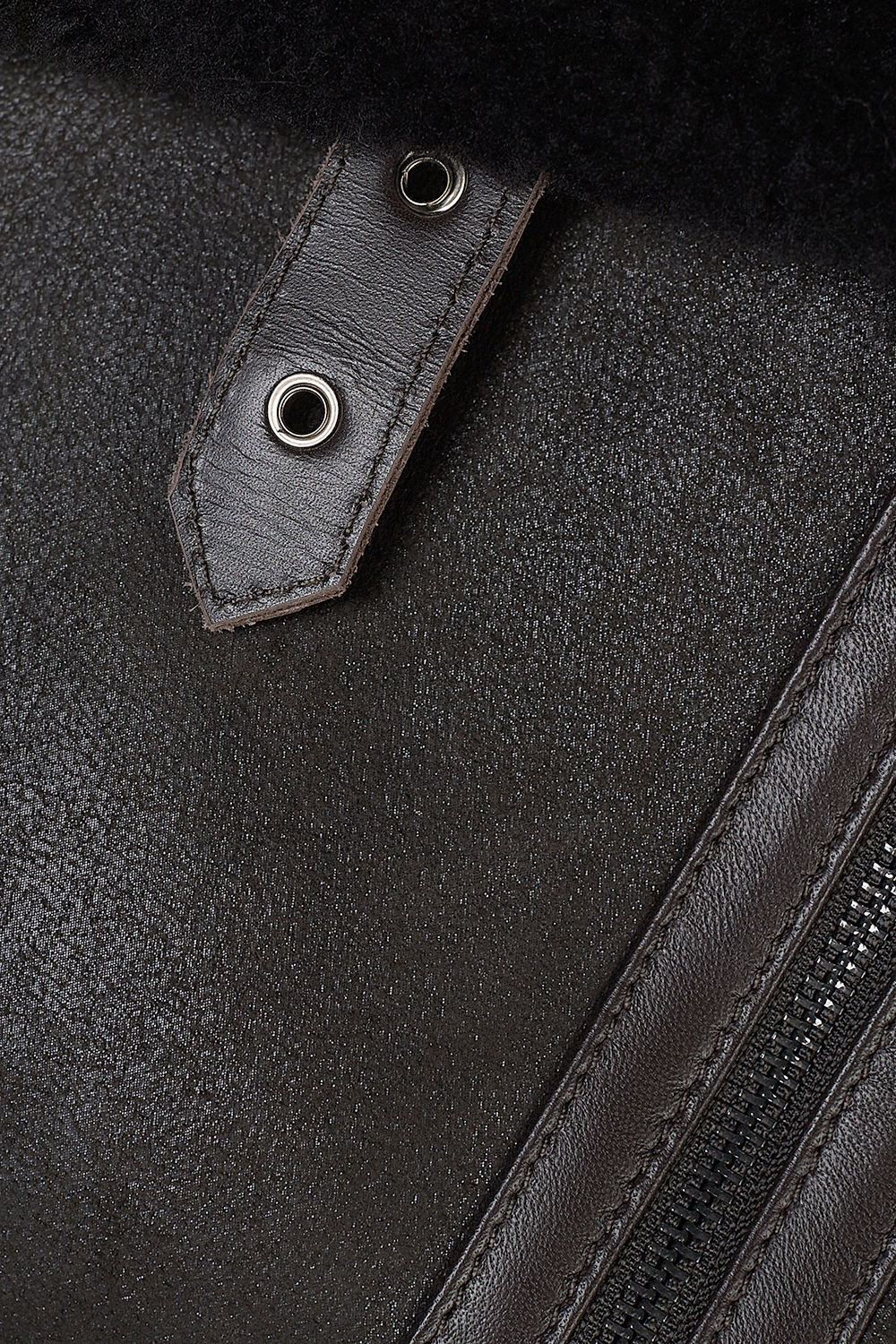 Geaca din blana de miel 391 maro