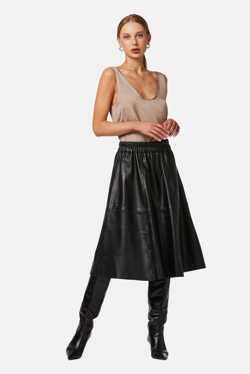 Fusta din piele 655 neagra