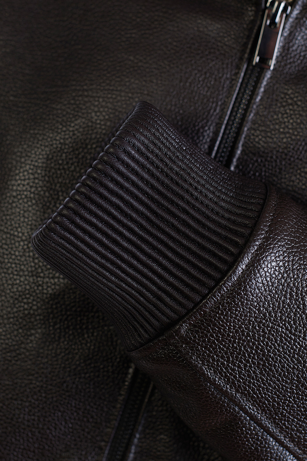 Geacă din piele pentru bărbați 3036 maro (3)