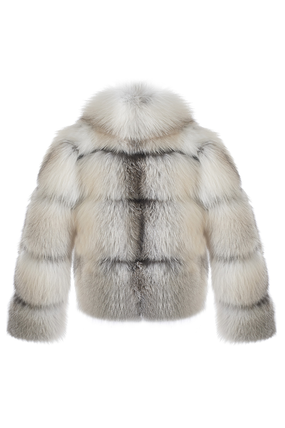 Jacheta din vulpe polară Fawn Light cu guler 2099 (2)
