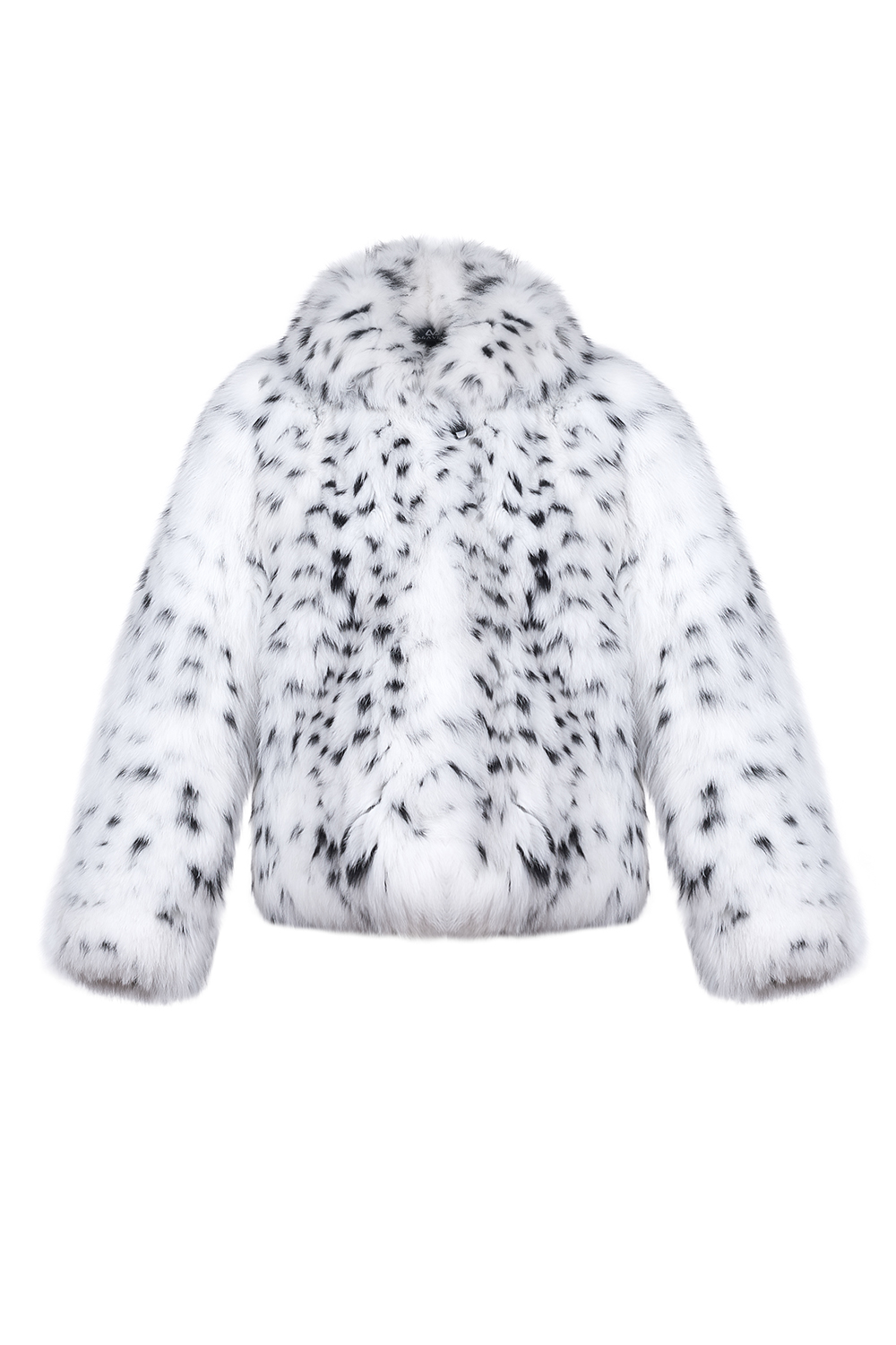 Haină din blană de vulpe polară cu inserție tip lynx 2102 V