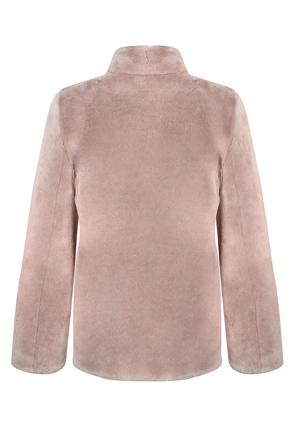 Haina din blană de miel 2107 roz (2)