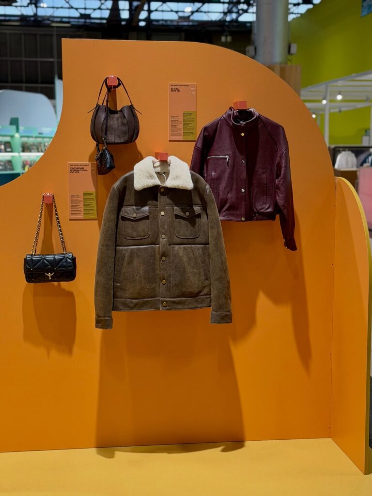 Geacă bărbătească din shearling A&A Vesa, prezentată la Première Vision februarie 2026